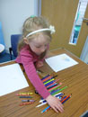 Girl with pencils Girl with pencils