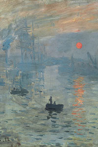 Monet Soleil Levant detail