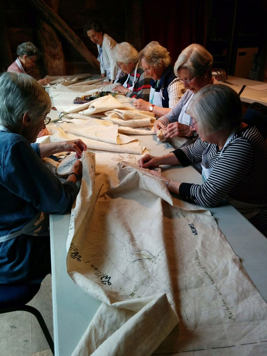 The team of Volunteers at work